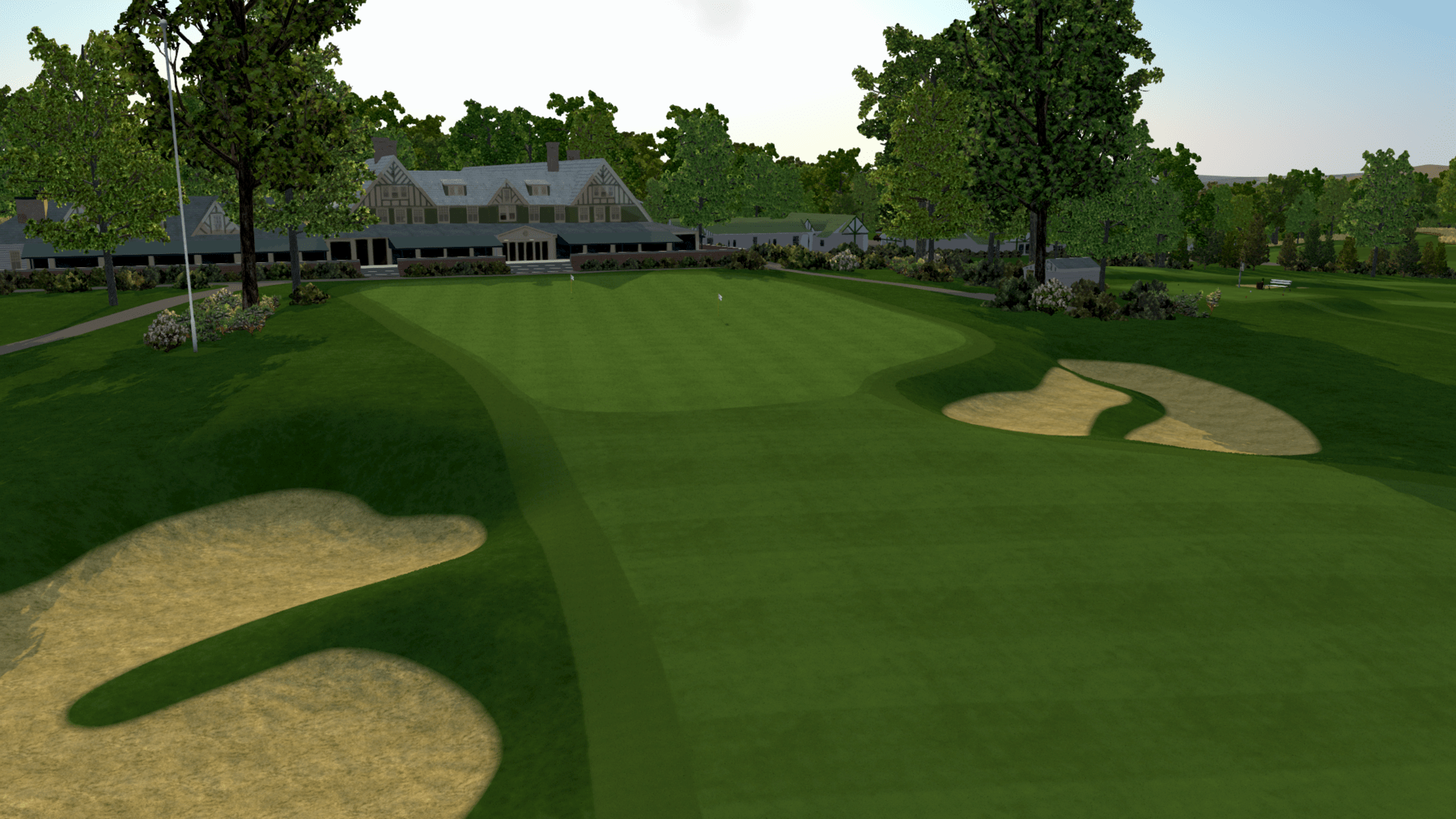 Indoor Golf Simulation of Oakmont Country Club