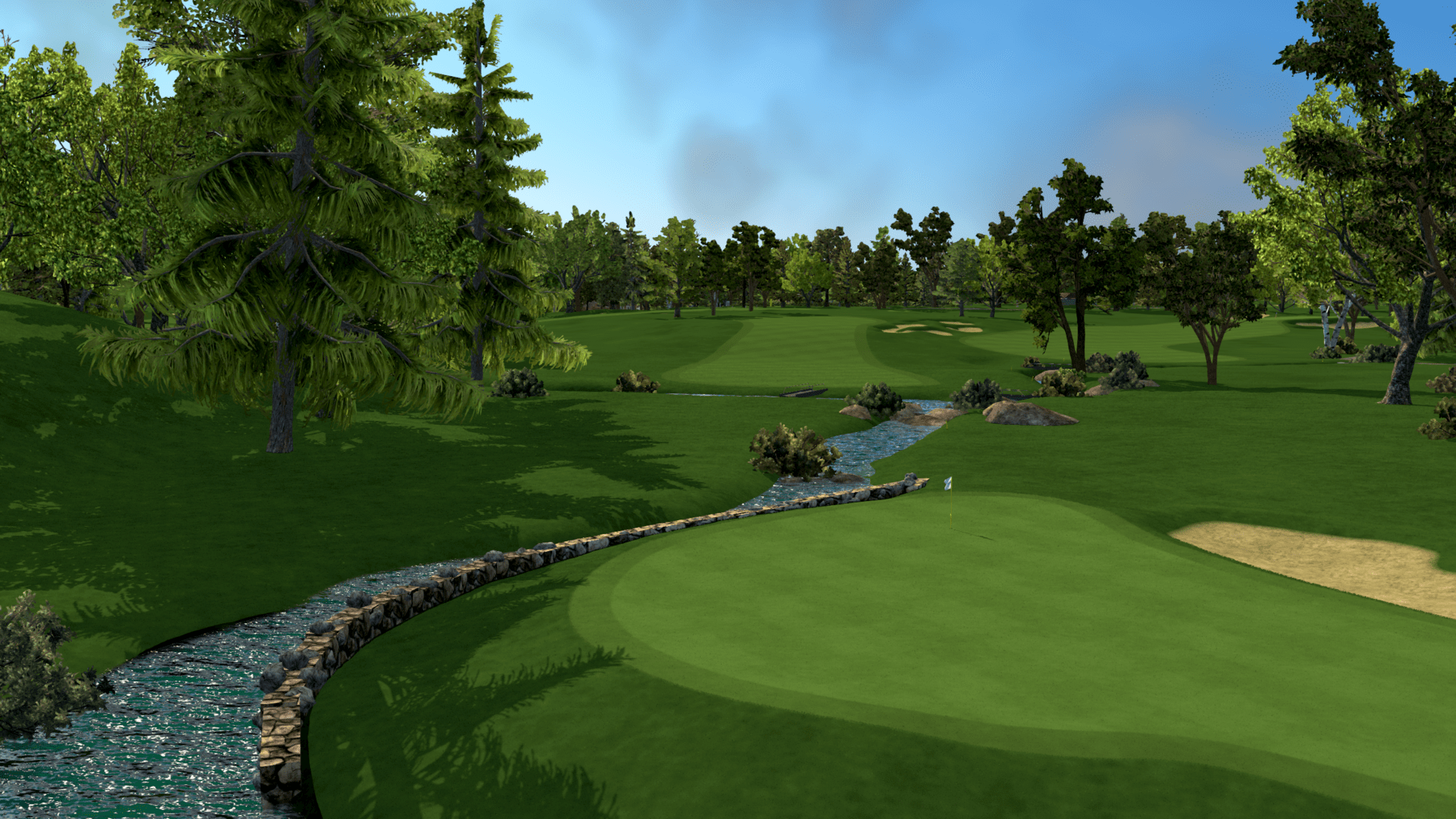 Indoor Golf Simulation of Merion Golf Club